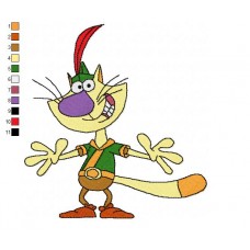 Nature Cat 02 Embroidery Design